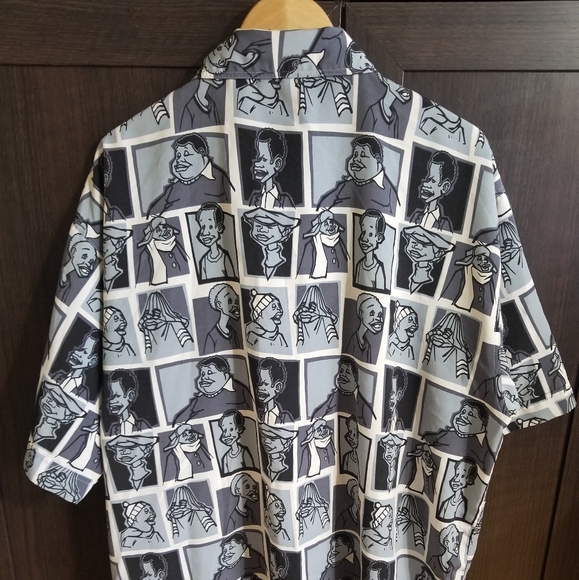 Platinum Fubu button up checkered shirt rare - Picture 3 of 5